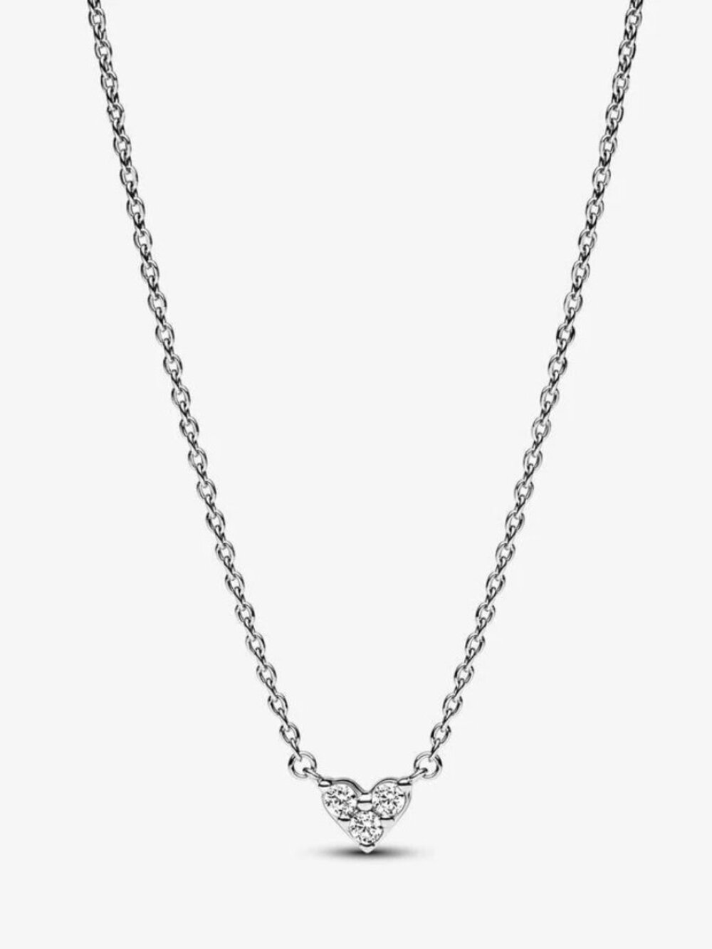 *BRAND NEW* Pandora Timeless Triple Stone Heart Collier Necklace 393014C01